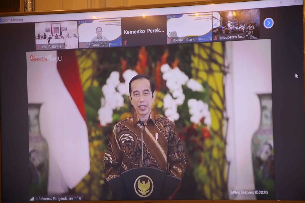 Gubmal Ikuti Rakornas Pengendalian Inflasi, Yang Dibuka Presiden