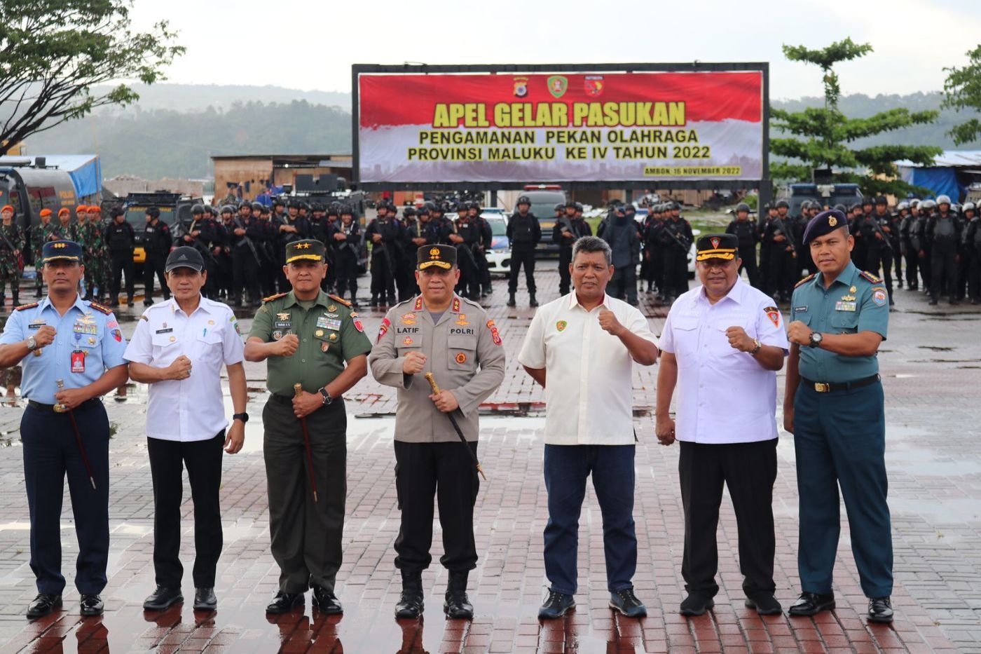 1.500 Personil Gabungan Dikerahkan Amankan POPMAL IV Di Kota Ambon