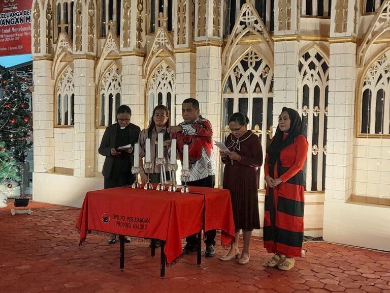 Keluarga Besar PDIP Maluku Rayakan Natal, Watubun Tekankan Solidaritas dan Perjuangan Kemanusiaan