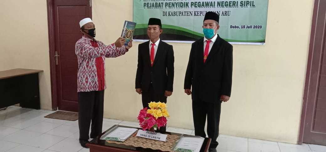 Kepala KemenKumHam Provinsi Maluku Lantik 17 Pejabat PPNS 2 Berasal Dari Aru