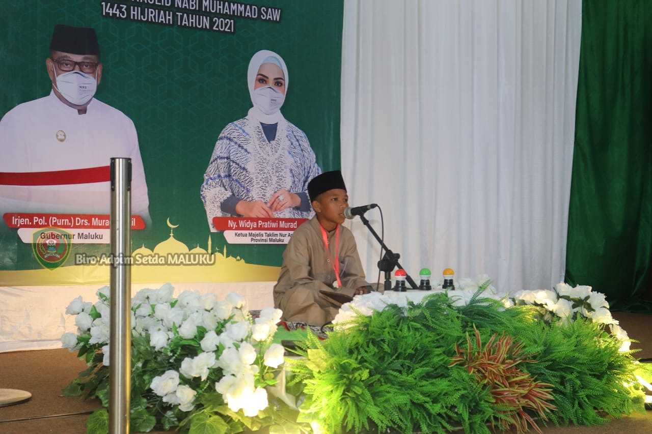 PERINGATI MAULID NABI, WIDYA MI BUKA DENGAN RESMI LOMBA BACA SYARAFAL AN