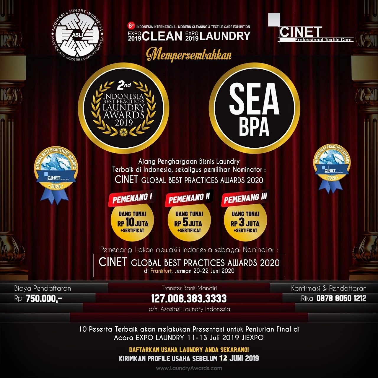 WELCOME Indonesia Best Practices Laundry Awards 2019