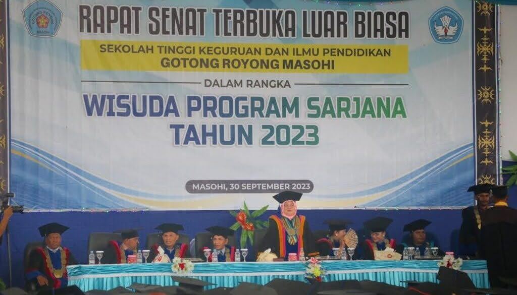 STIKIP Gotong Royong Masohi Wisuda160 Orang Sarjana Pendidikan