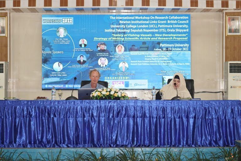 Unpatti Bersama UCL -ITS – Orela Shipyard Gelar The International Workshop On Research Collaboration Newton