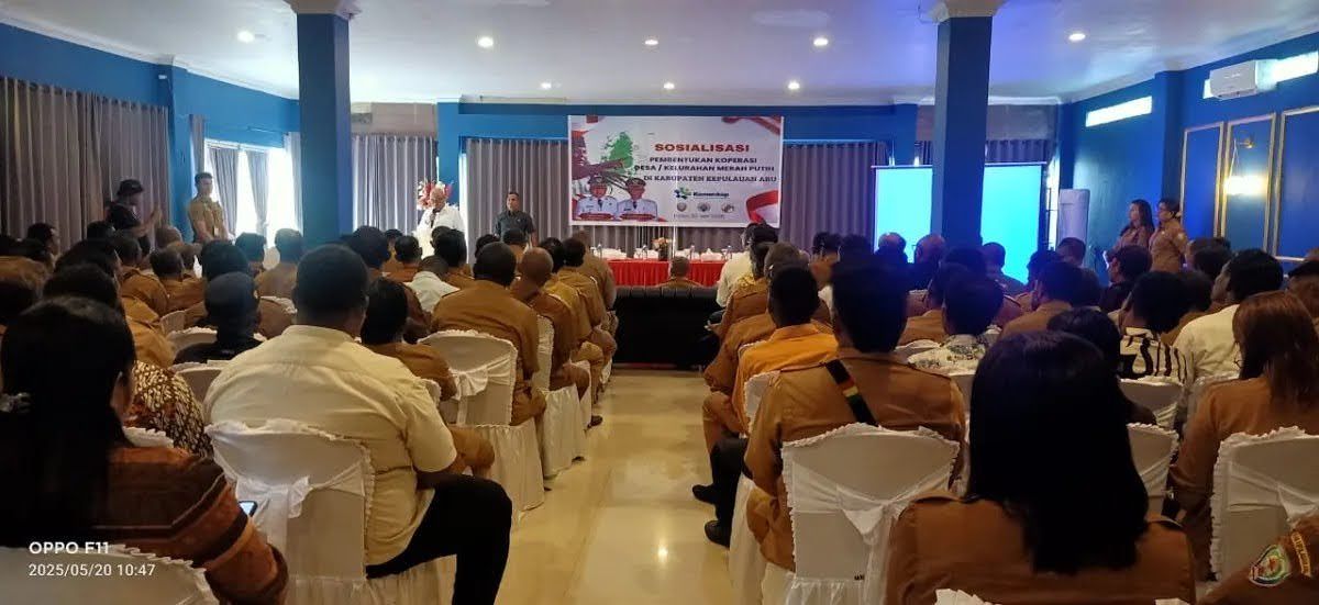 Pemkab Aru Gelar Sosialisasi Pembentukan Koperasi Merah Putih