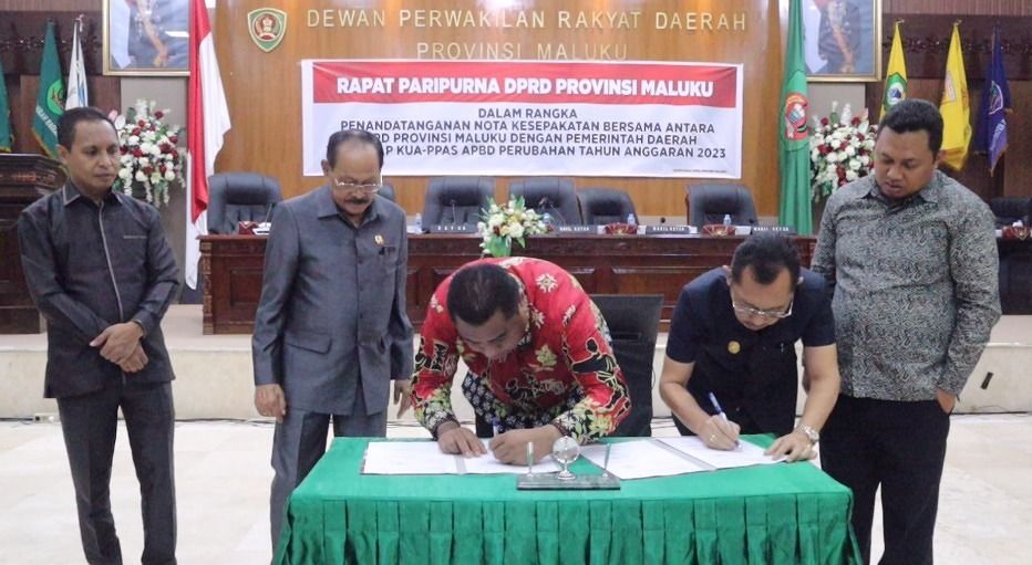 DPRD Maluku Gelar Paripurna KUA PPAS Perubahan APBD 2023