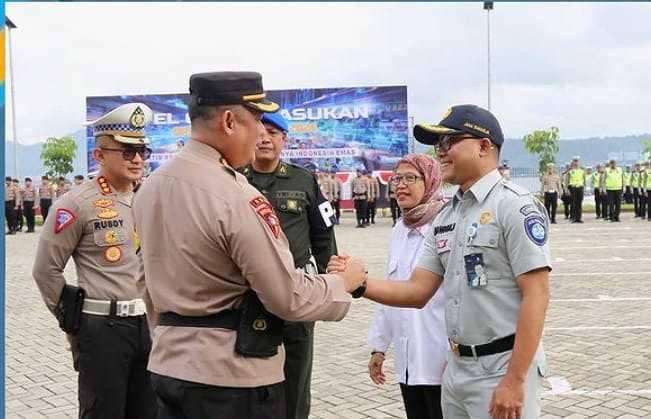 Jasa Raharja Cabang Maluku Bersinergi Hadiri Apel Gelar Pasukan Dalam Rangka Ops Patuh Salawaku 2024