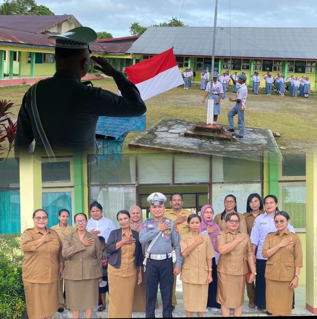 Satuan Lantas Polres Malra Tingkatkan Giat Police Goes To School.