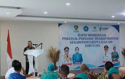 Hadiri Rakor Pokjanal Posyandu Tingkat Provinsi Ini Kata Bupati Aru 