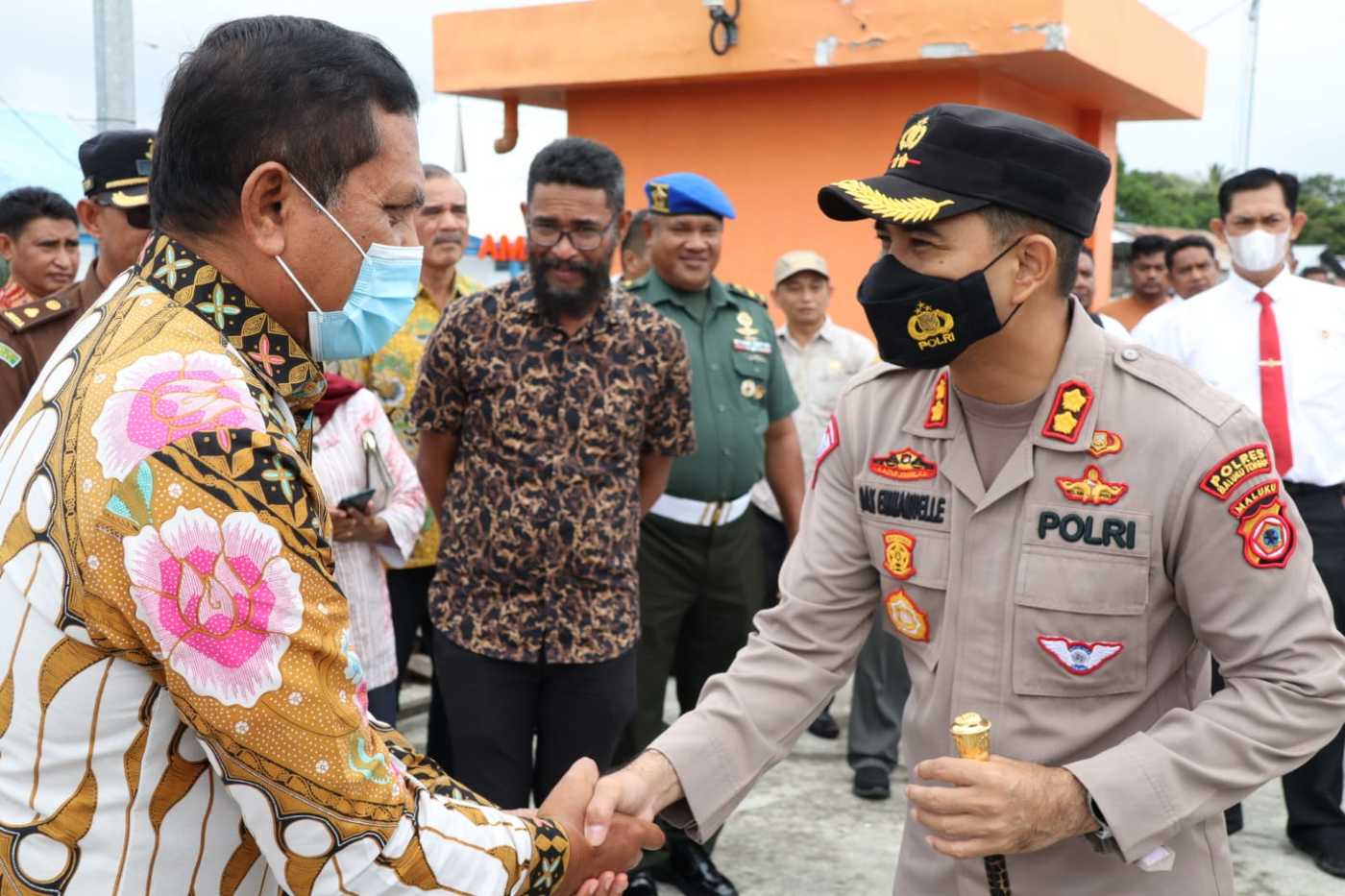 Bupati Abua Sambut Kapolres Malteng