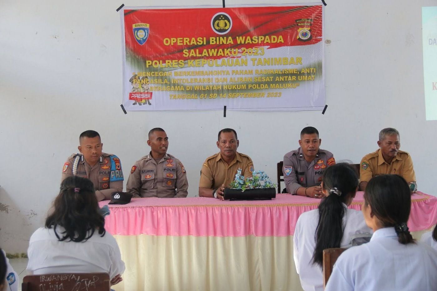 Tangkal Paham Radikalisme di kalangan Pelajar, Polres Kepulauan Tanimbar gelar Sosialisasi