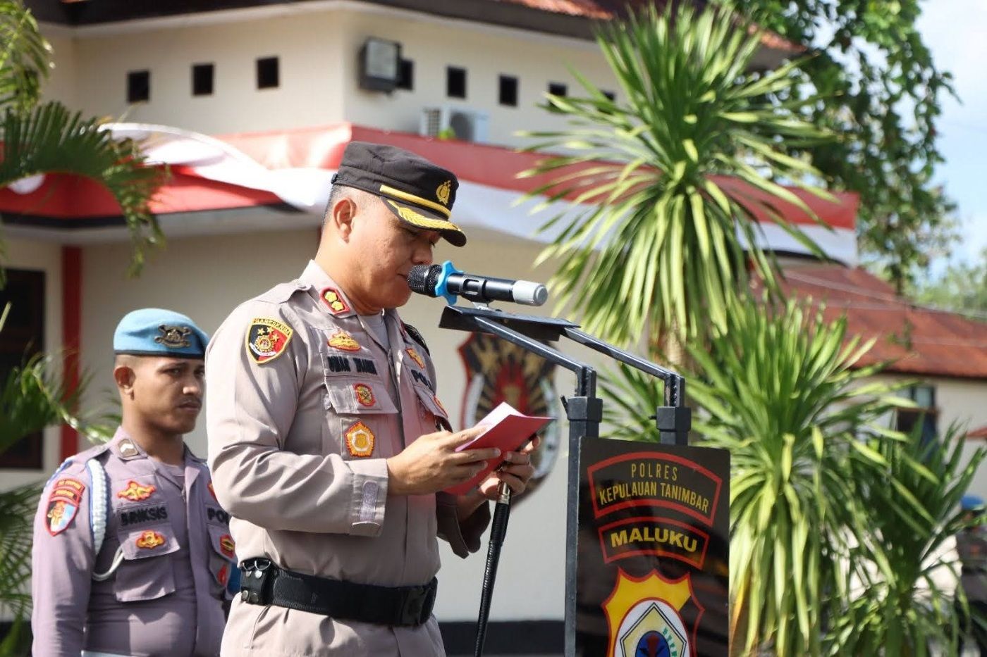 Polres Kepulauan Tanimbar Gelar Apel Simpatik Salawaku 2023