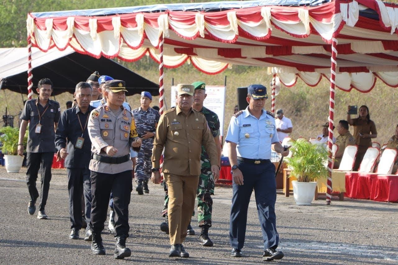 Polres Kepulauan Tanimbar gelar Apel Gelar Pasukan Ops Mantap Brata 2023-2024