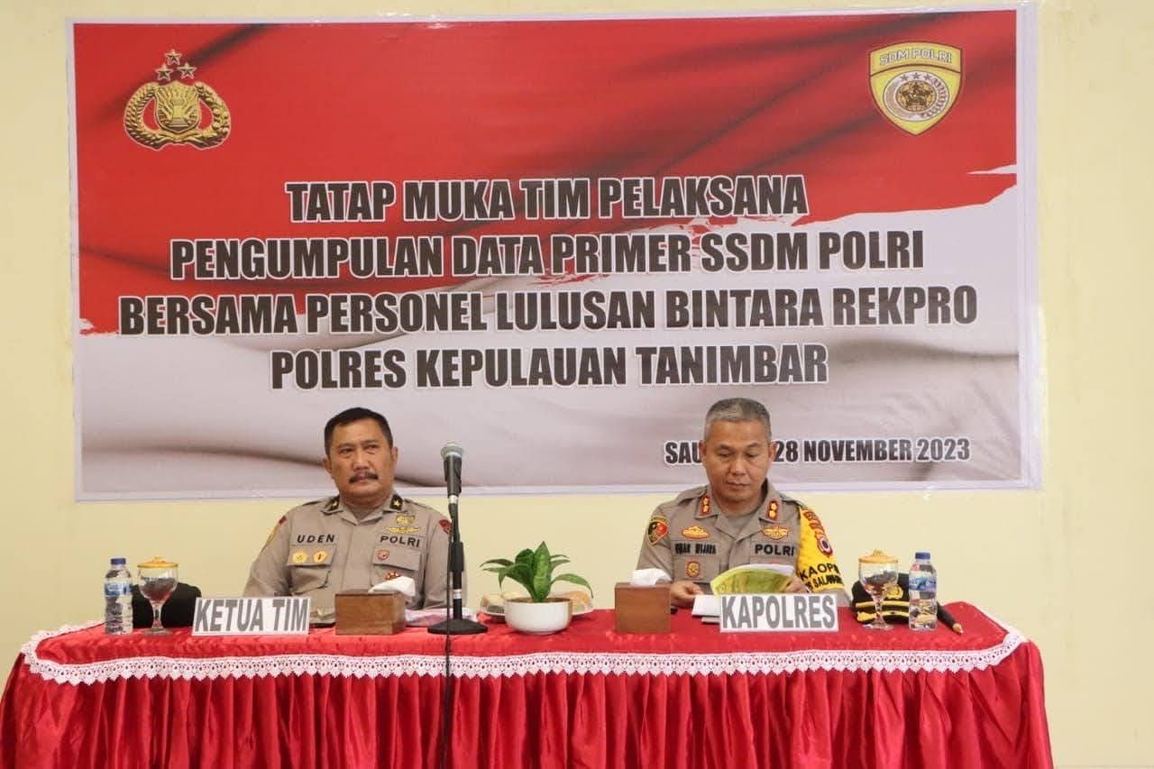 Tim Pengumpulan Data Primer SSDM Polri Datangi Polres Kepulauan Tanimbar 