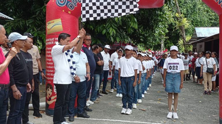 Wattimena Buka Lomba Baris Indah Ke-XIV AMGPM Pengurus Ranting II Gatik Tahun 2023.