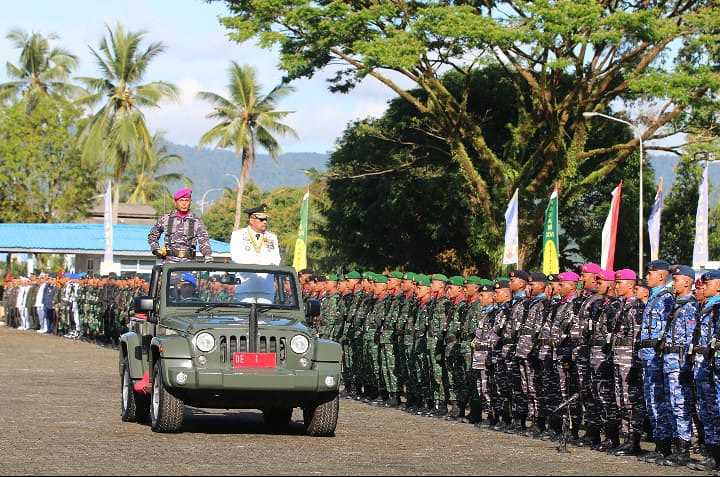 Danlantamal IX Ambon sukseskan puncak acara HUT ke-77 TNI di Provinsi Maluku