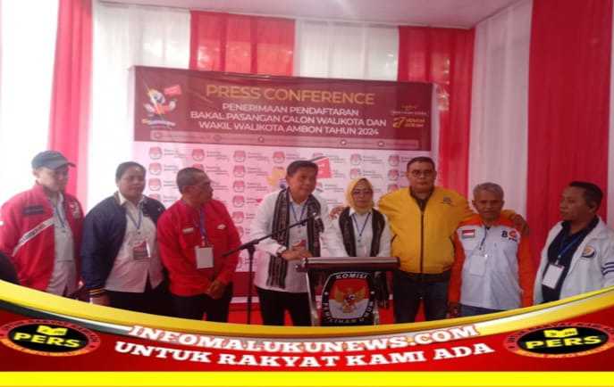 DEKLARASI PASANGAN BETA DAN MENDAFTAR DI KPUD KOTA AMBON