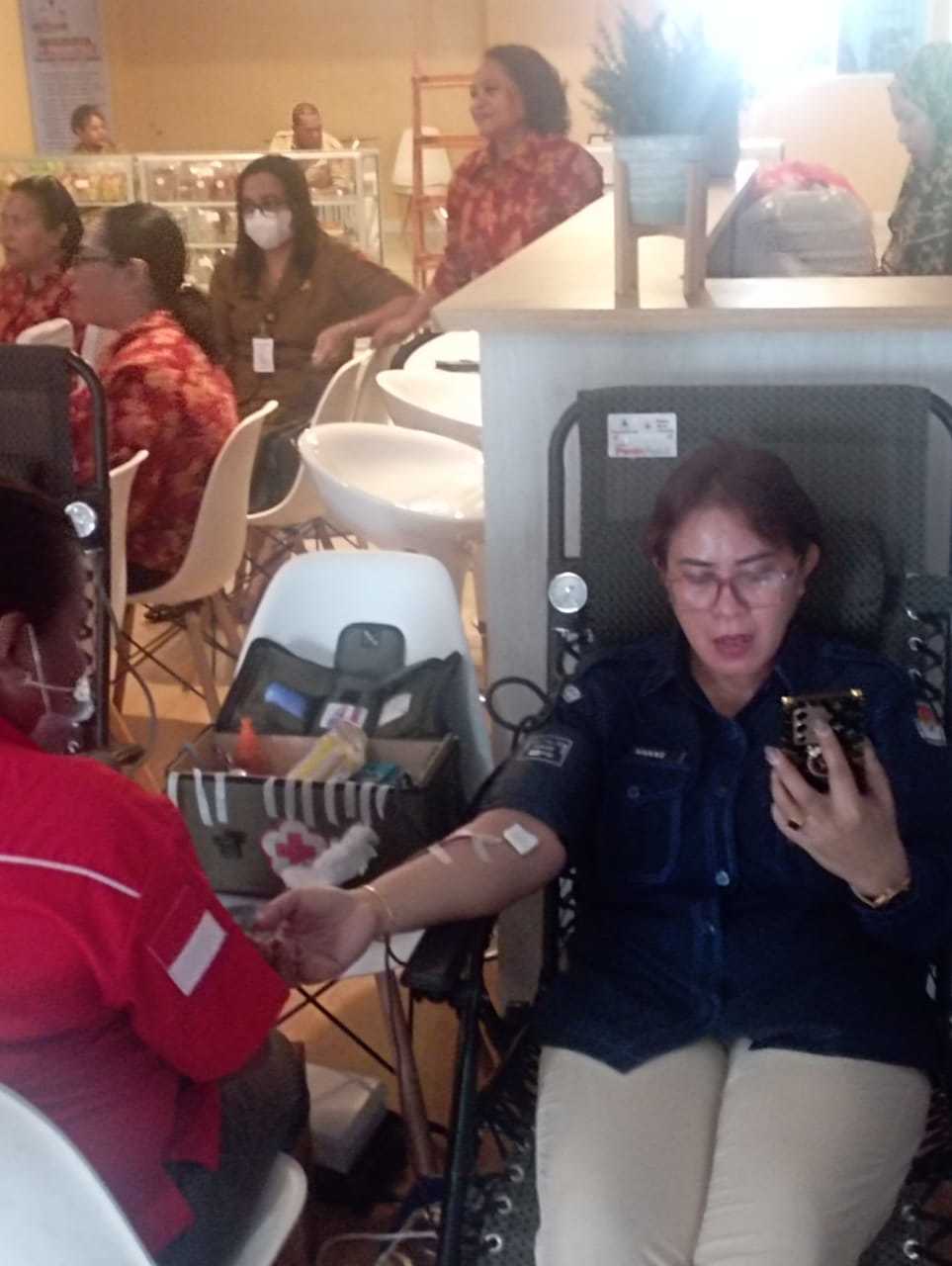 Dharma Wanita Kota Ambon Kembali Laksanakan Kegiatan Donor Darah