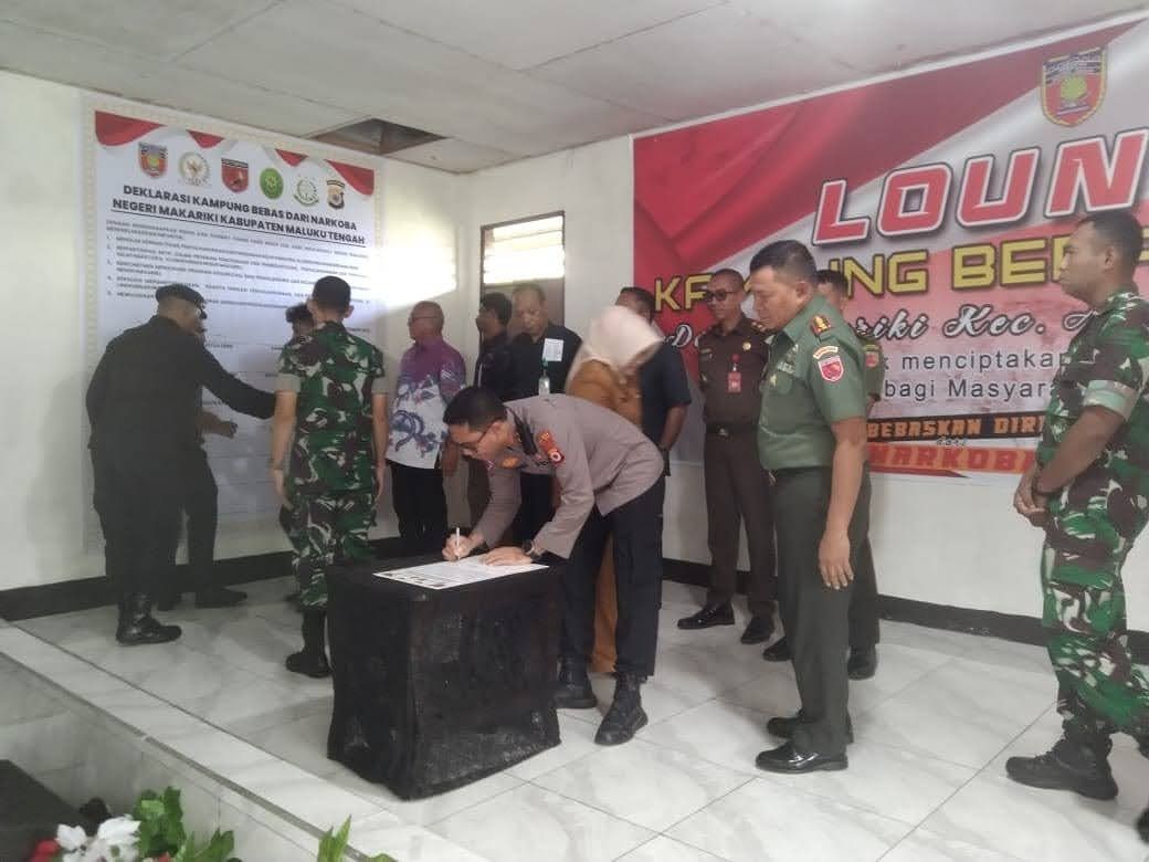 Polres Malteng Launching Kampung Bebas Narkoba