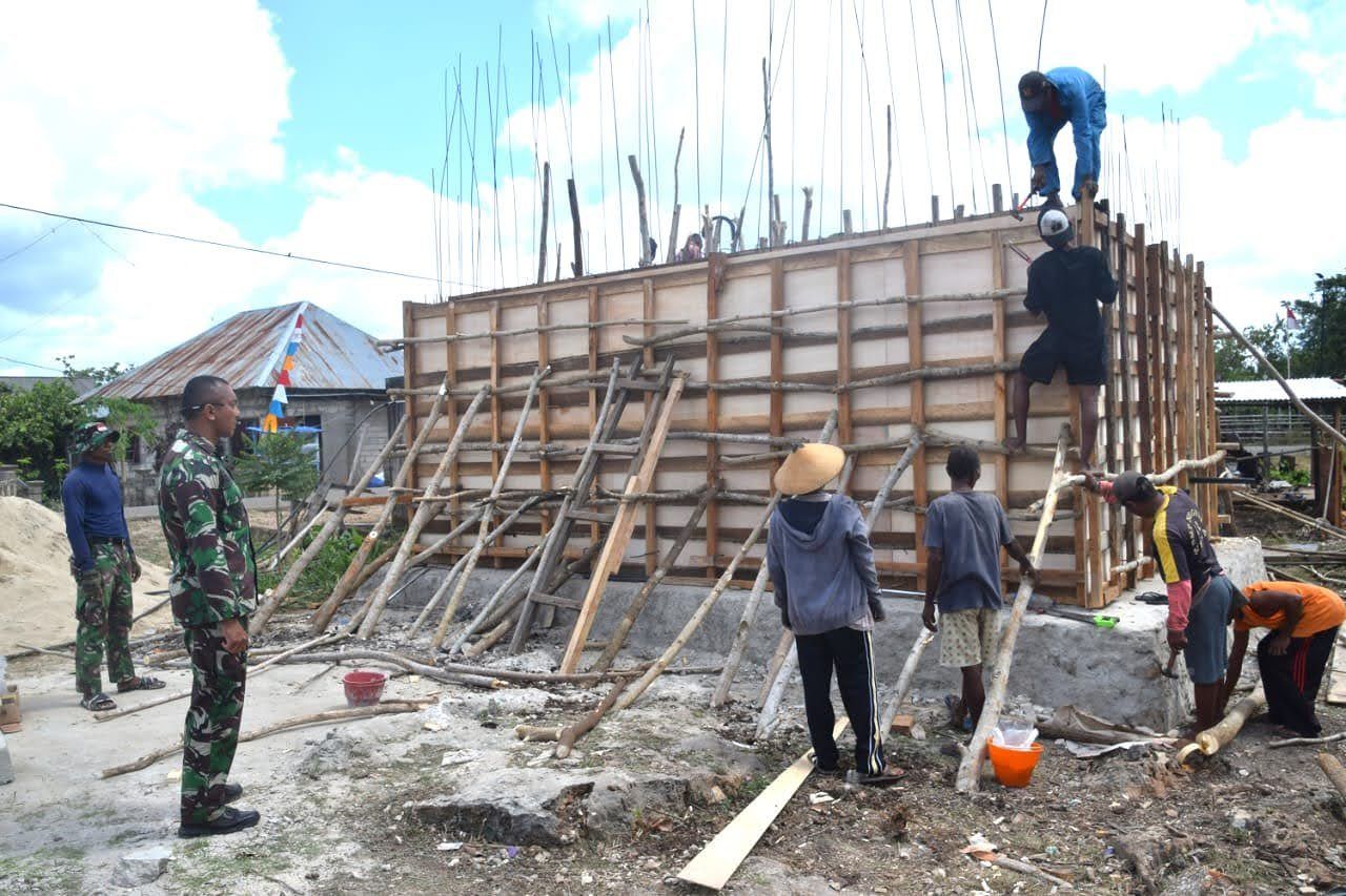 Dansatgas TMMD ke-121 Kodim 1511/ Beri  Motivasi Anggota 