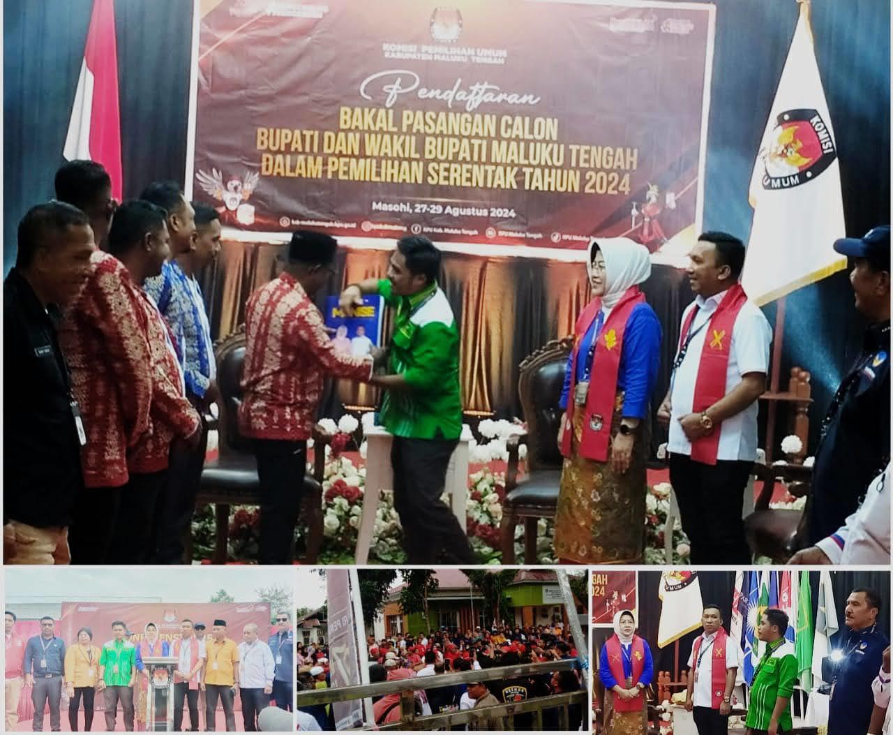 Pilkada 2024, MD & DN Resmi Mendaftar Di KPU Malteng