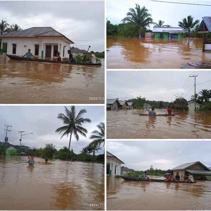 Puluhan Rumah Tenggelam, Warga Terapung Selamatkan Diri dari Malapetaka