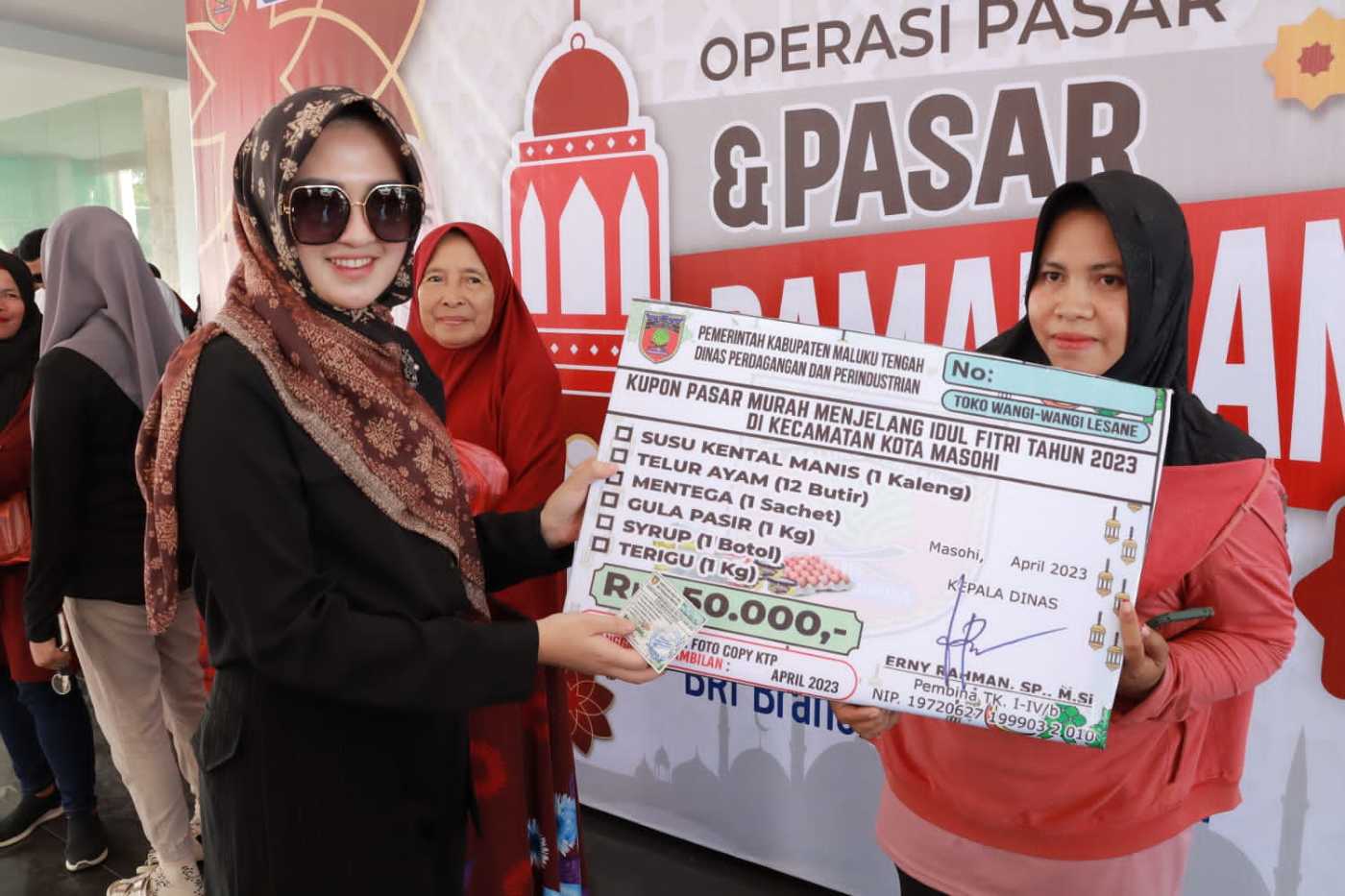 Bella Marasabessy Resmi Tutup Pasar Ramadhan Simpedes BRI