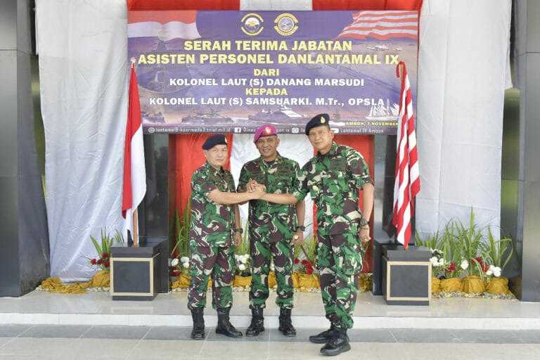 Brigjen TNI Said Latuconsina Pimpin Acara Serah Terima Jabatan Aspers Danlantamal IX