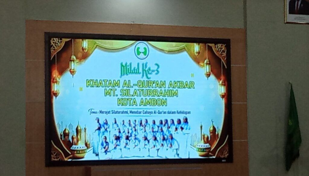 Milad Ke-3 MT Silaturahim Kota Ambon Dirangkai Khatam Al-Qur’an Akbar
