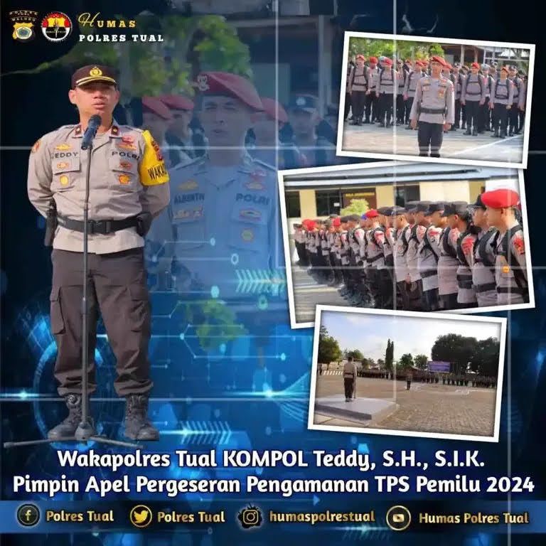 Gelar Apel Pergeseran Pasukan, Ini Penjelasan Waka Polres Tual