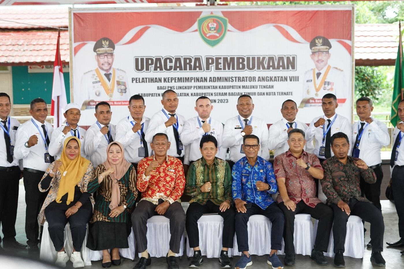 PKA ANGKATAN VIII BAGI PNS PEMERINTAH KAB. MALTENG, BURSEL, SBT DAN KOTA TERNATE RESMI DIBUKA