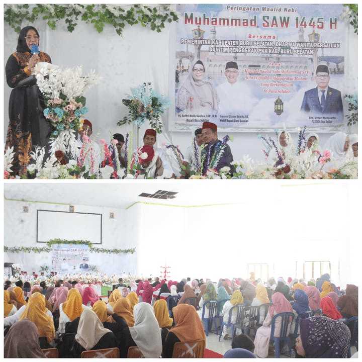 Pemda Bursel Gelar Peringatan MAULID NABI MUHAMMAD SAW 1445 H / 2023 M