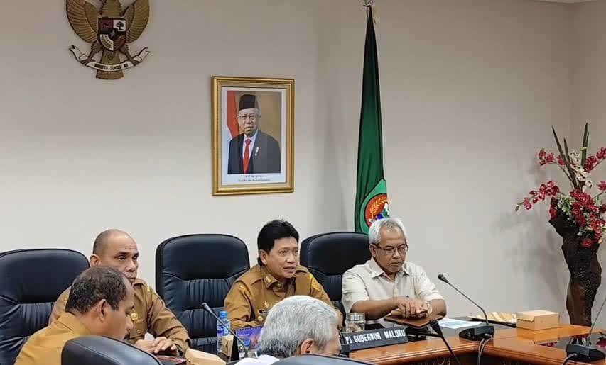 Pj Gubernur Maluku Didampingi Plh Sekda ,Ikut Rakor Pengendalian Inflasi Dengan Mendagri