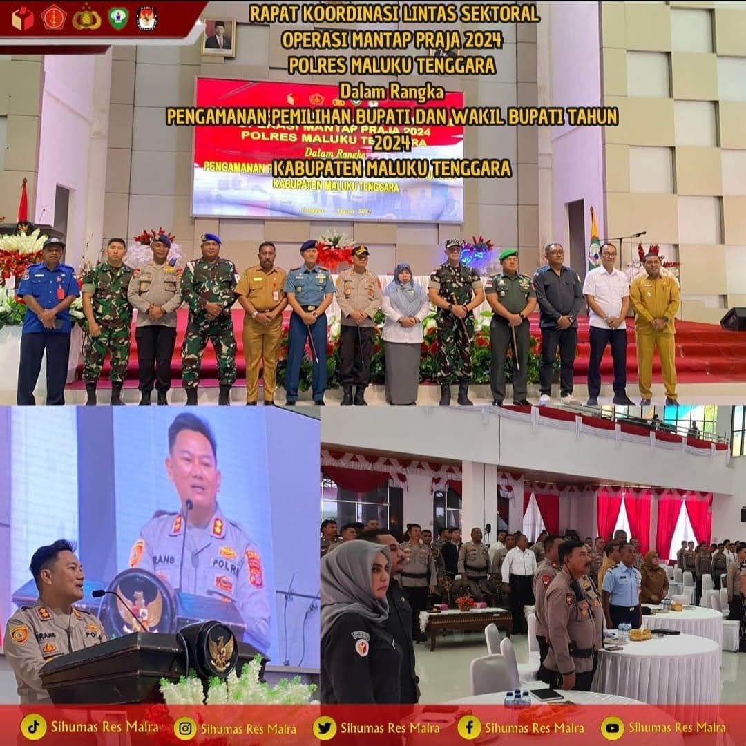 POLRES MALRA GELAR LATIHAN PRA OPERASI MANTAP PRAJA SALAWAKU 2024.