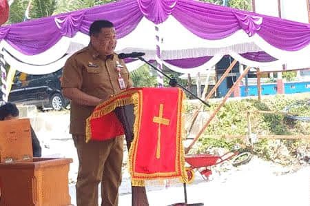 Ririmasse Hadir Acara Peletakan Batu Penjuru Pastori II Jemaat Souhuru, Hative Besar