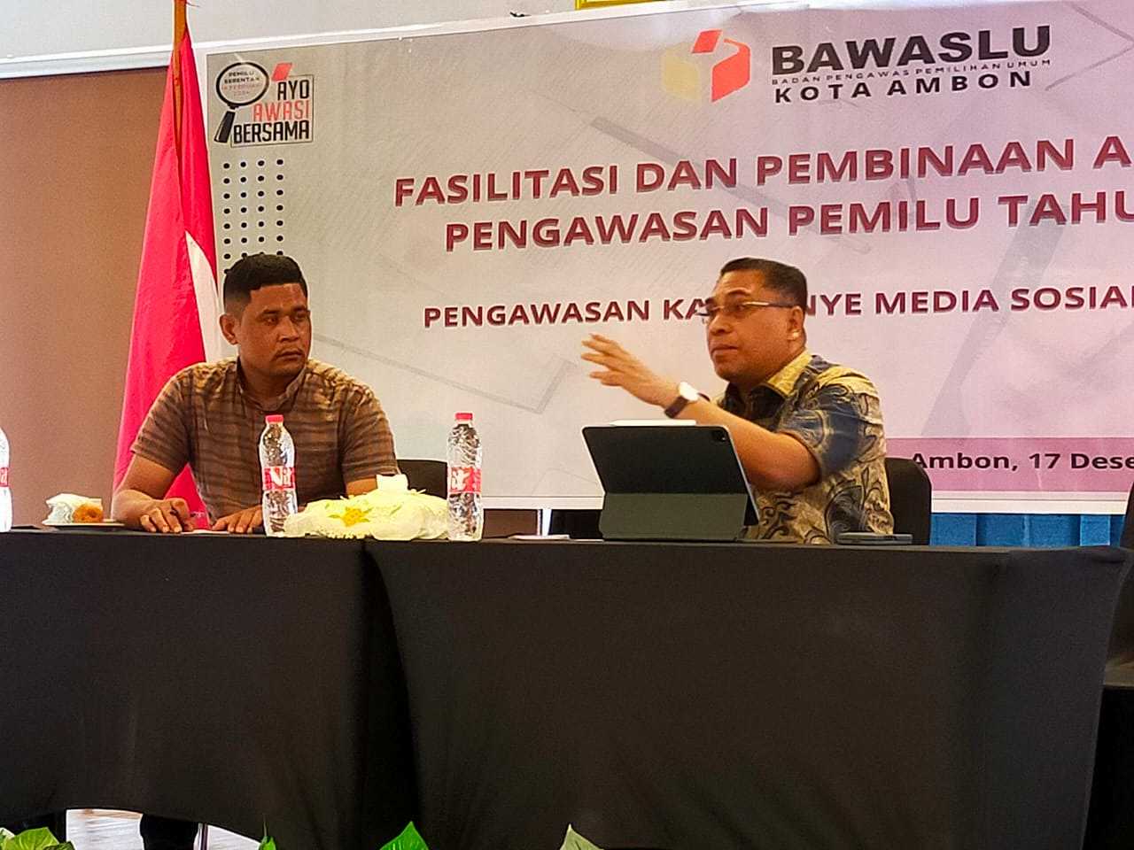 Jadi Narasumber di Bawaslu, Lekransy Paparkan Pengawasan Konten Internet