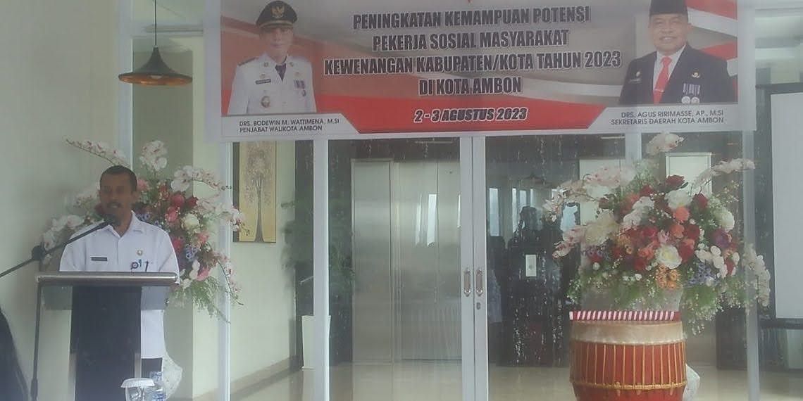 Guna Meningkatkan Potensi PSM, Pemkot Ambon Gandeng Dinsos Meningkatkan Ketrampilan PSM