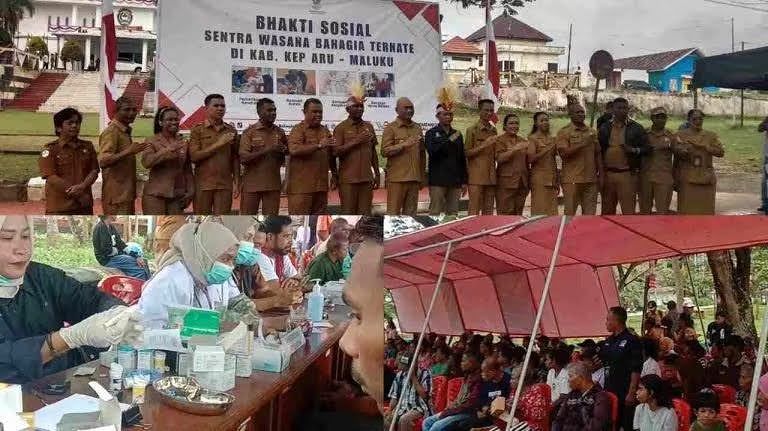 Lansia, Disabilitas di Aru Dapat Bantuan Lewat Kolaborasi Bhakti Sosial Sentra Wasana dan Dinsos