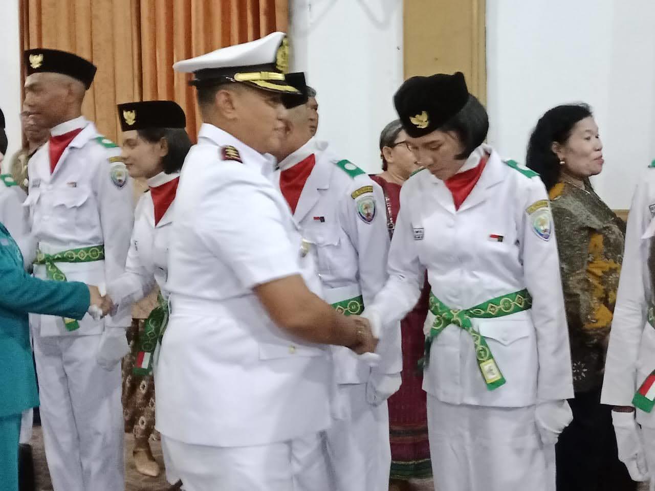 Bupati Kaidel Kukuhkan 60 anggota Paskibraka 2025