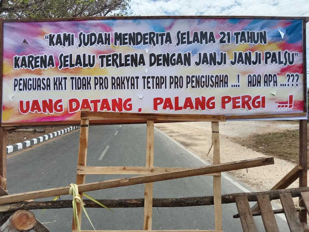 Tuntut Bayar Ganti Rugi Rp10 Milyar, Pemilik Tanah Palang Jalan, Ini Penjelasan PJ.Bupati KKT