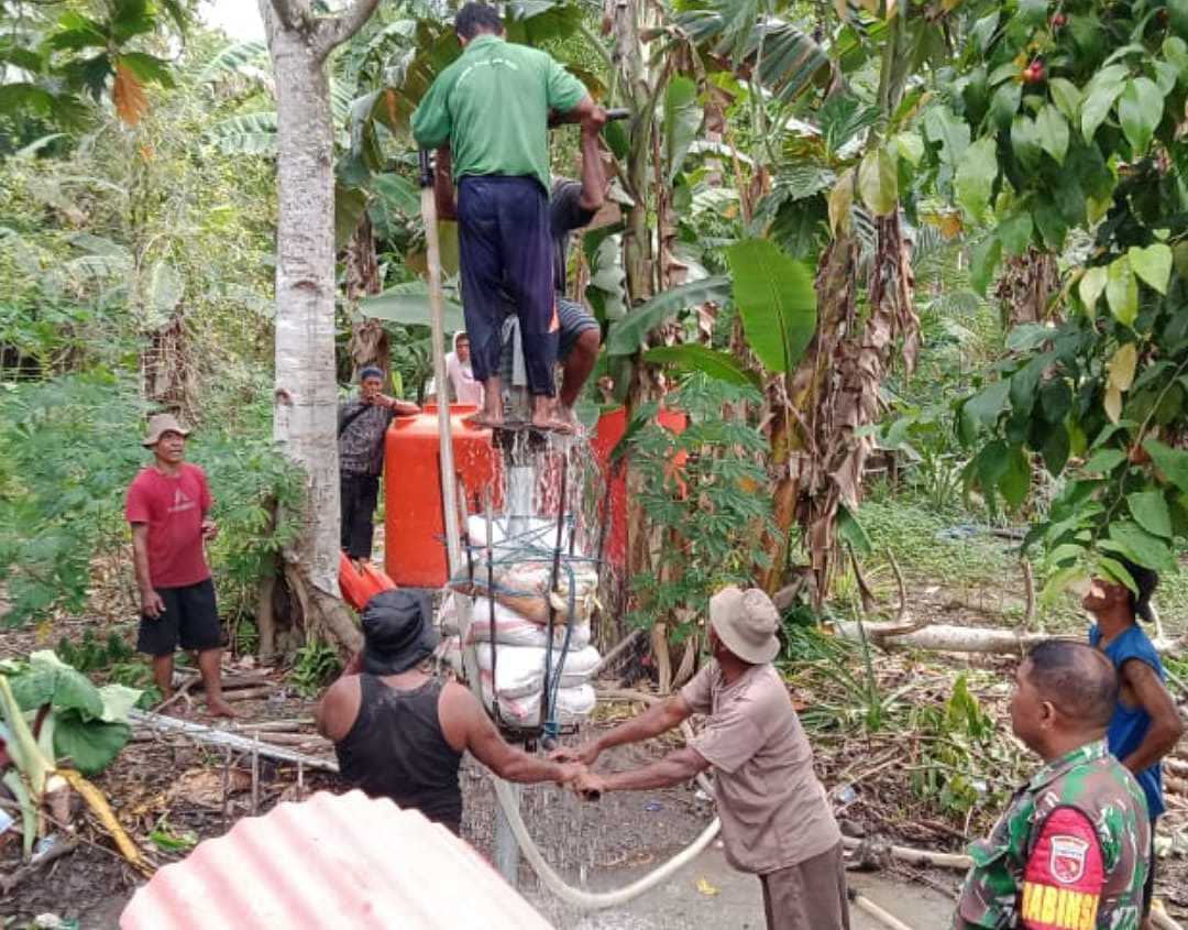 *Kodim 1504/Ambon Dukung Program Manunggal Air Yang Dikerjakan oleh Kodam XVI/Pattimura di Wilayah Leihitu*