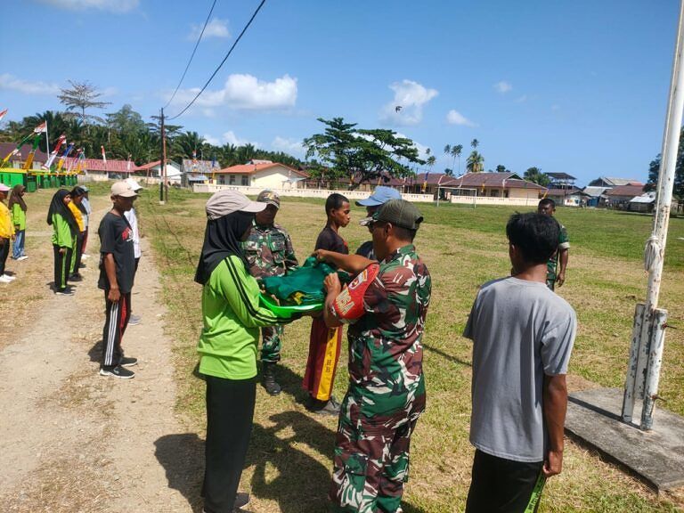 PERAN AKTIF BABINSA JAJARAN KORAMIL 1513-01/PIRU SUKSESKAN HUT PROKLAMASI