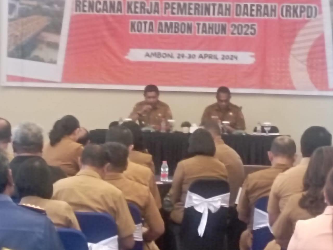 Wattimena Buka Kegiatan Musrenbang RKPD Kota Ambon Tahun 2025