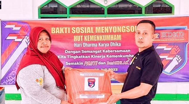 Sambut HDKD,Rutan Masohi Gelar Bakti Sosial