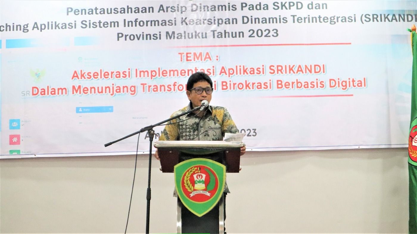 LAUNCHING SEKDA APLIKASI SRIKANDI PROVINSI MALUKU