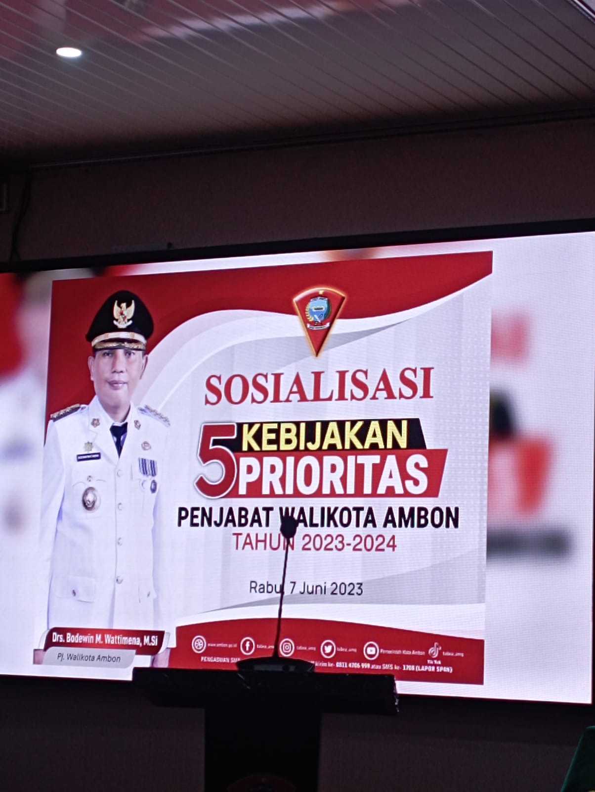 Pj Walikota Jelaskan Lima Kebijakan  Prioritas Pemkot Ambon Kepada Pimpinan Media dan Wartawan