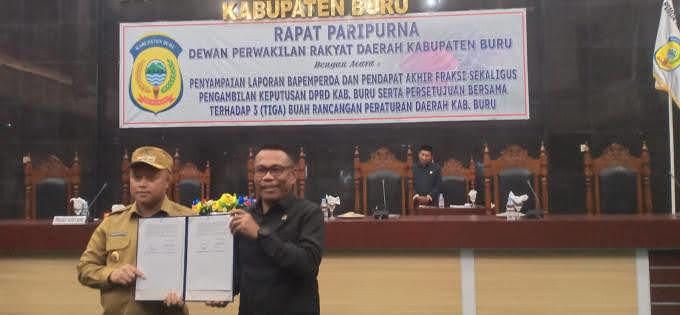 DPRD Buru Sahkan Tiga Perda Baru