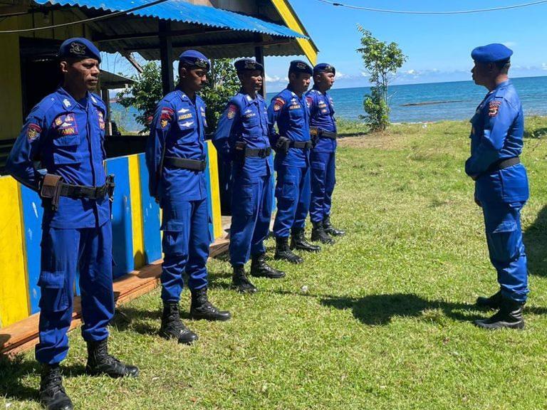 Tak Surut Semangat Ditpolairud Polda Maluku Patroli Kamtibmas