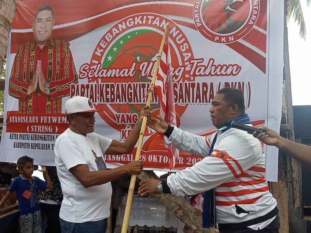 Rayakan HUT ke-2, PKN KKT , Kibarkan Bendera dari Desa ke Kota