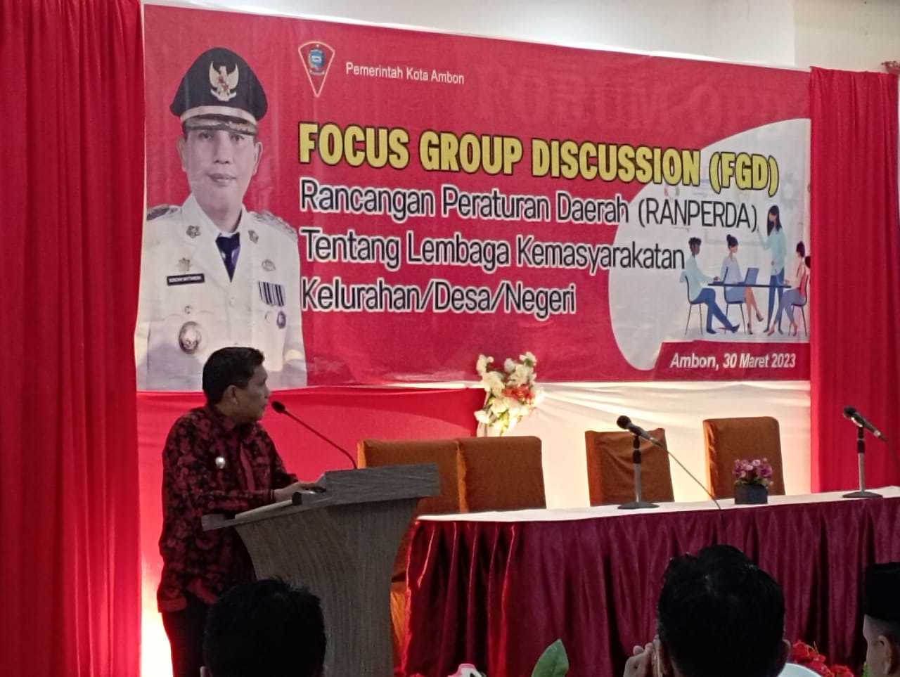 Wattimena Membuka Acara Sosialisasi Dan Pembentukan Forum Pembauran Kebangsaan Kota Ambon